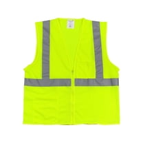 Protective Industrial Products 3020702ZLYM Safety Vests, Polyester ...