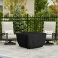 thumbnail image 5 of COVERS&ALL Outdoor Square Fire Pit Cover, 12 Oz Waterproof, UV & Weather Resistant for Patio Lawn Garden Backyard Outside, with Air Vents & Drawstrings (52"L x 52"W x 22"H, Black), 5 of 7
