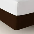 thumbnail image 6 of DNG Creations 1 Piece Box Spring Cover 100% Egyptian Cotton Wrap Around 4 Sides for Hotel & Home, Fits Box Springs up to 12 Inch Deep Pocket ( Solid Chocolate - Twin XL ), 6 of 7