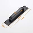 thumbnail image 2 of Kitchen Plastic Glass Mounted Glass Aluminum Door Handle Aluminum Alloy Door Handle (Black), 2 of 5