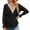 Black, variant on qolati Women's Long Sleeve Tops Casual Lace Crochet V Neck T Shirts Dressy Smocked Puff Sleeve Tunic Blouses