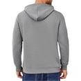 thumbnail image 3 of Thrilos Mens Hoodies Long Sleeve Plaid Sweatshirts Pullover Drawstring Hooded Sweatshirts with Kangaroo Pocket, 3 of 7