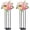 Black, variant on 2 Pcs 24 Inches Matte Black Wedding Flower Stand Metal Iron Display Rack Floor Vase Column Centerpiece for Event Party Anniversay Ceremony Decoration