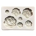 thumbnail image 2 of ORIONE 2PCS Rose Flowers silicone molds Cake Chocolate Mold wedding Cake Decorating Tools Fondant Sugarcraft Cake Molds, 2 of 3