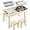 With 2 Pen Holders & 2 Stools, variant on 5 in 1 Children's Sensory Play Table, Multifunction Toddler Art & Drawing Table with 2 Storage Bins & Lids