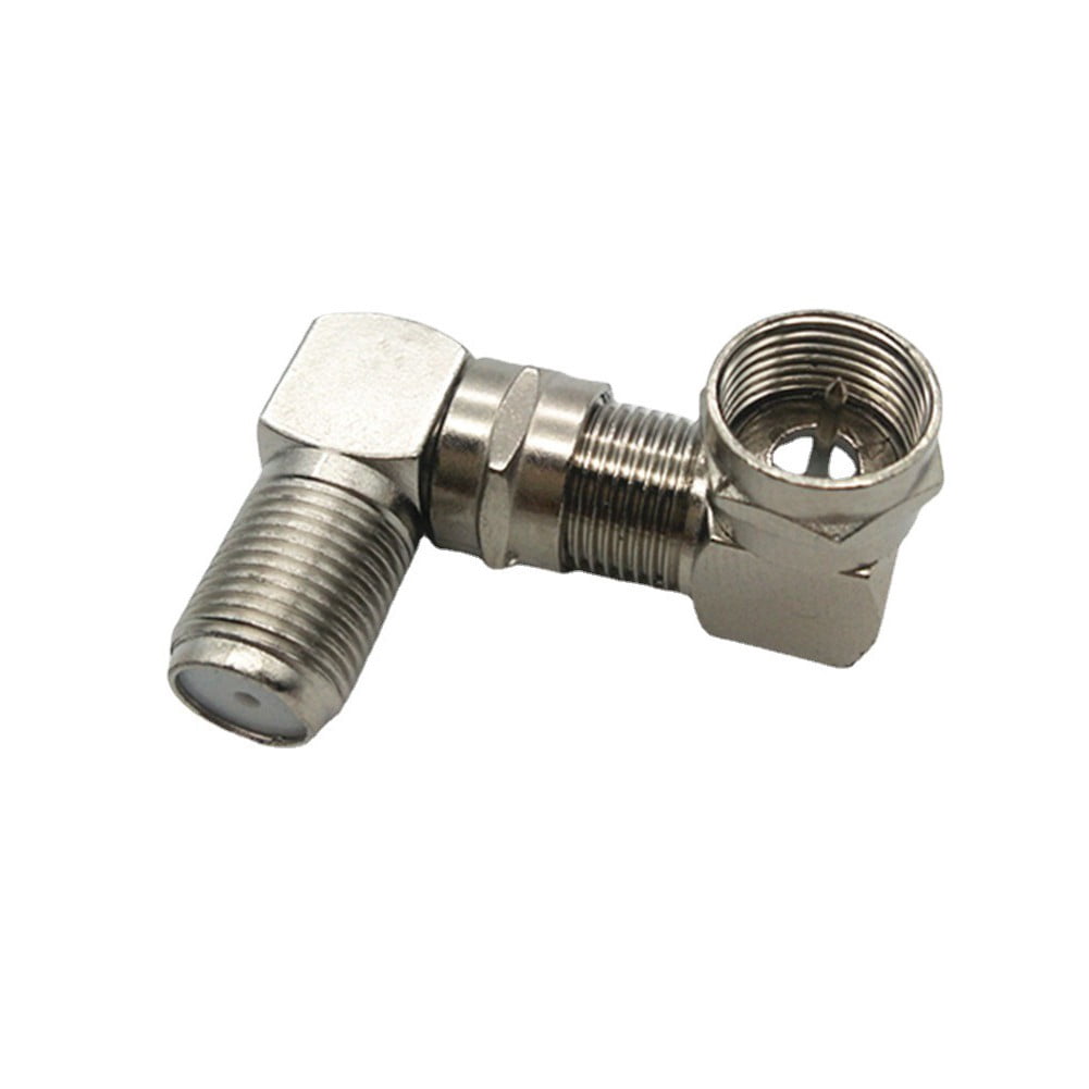 F male to F female Adapter 90 degrees Cable TV Coaxial Coax Connector Adapter