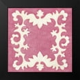 thumbnail image 2 of Zarris, Chariklia 20x20 Black Modern Framed Museum Art Print Titled - Petite Suzani in Pink, 2 of 5