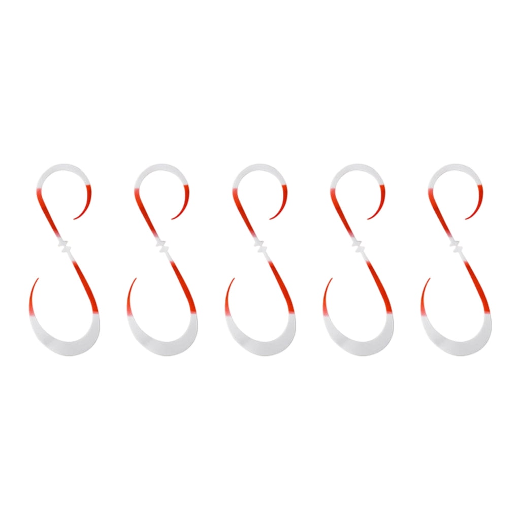 Aellinatey S-Shaped Tail Skirt for Lure Upgrades 11 cm Silicone Fishing Strips 5 Piece Pack Rig Prep Anglers