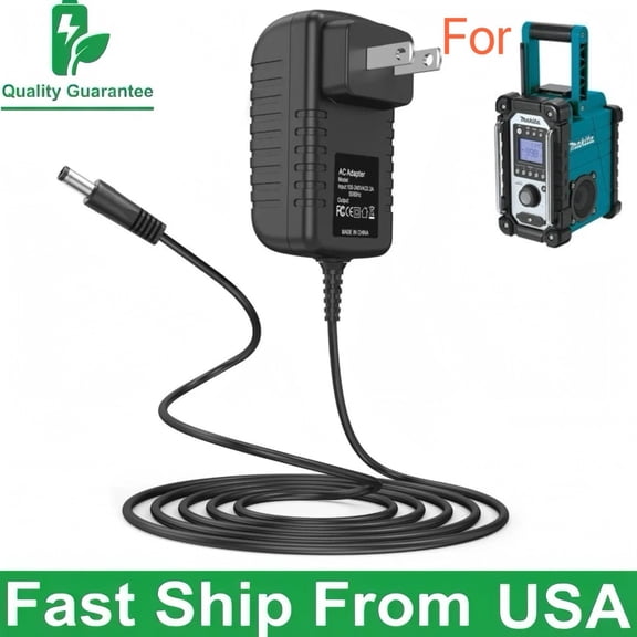 AC Adapter Compatible with makita charging radio xrm02