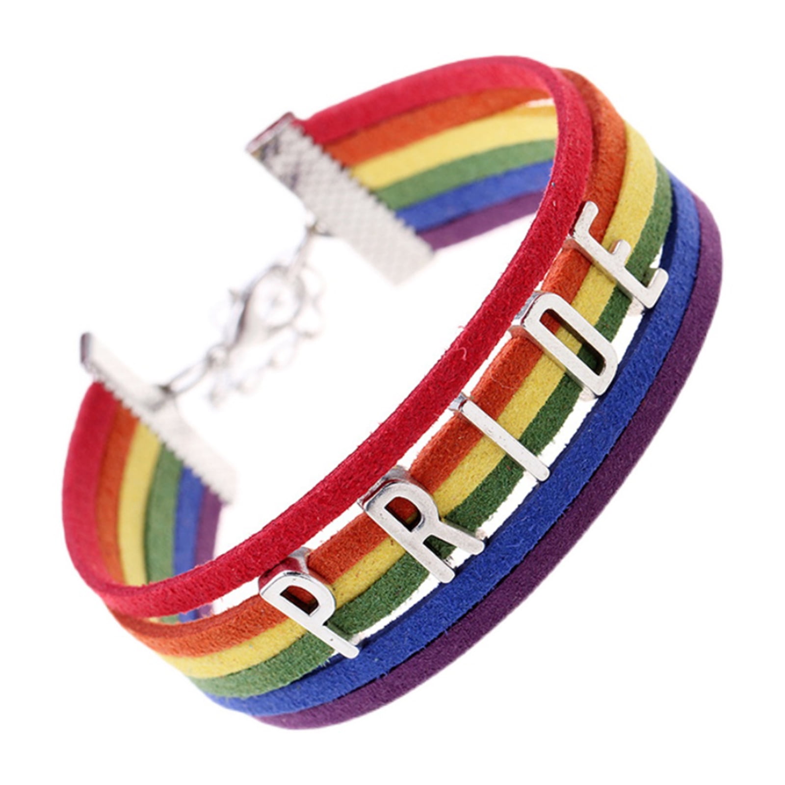 Winnereco Rainbow Bracelet Adjustable Size GAY LGBT Pride Jewelry Chain A Walmart