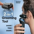 thumbnail image 4 of Braun Electric Shaver for Men, Series 6 6120s, Wet & Dry Shave, Turbo & Gentle Shaving Modes, Foil Shaver, Engineered in Germany, With Precision Trimmer & Pouch, Blue, 4 of 19