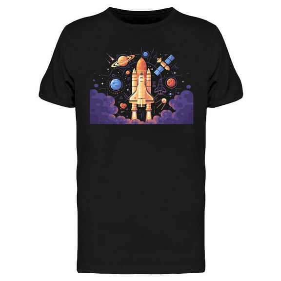 Ship Launching Into The Sky T-Shirt Men -Image by Shutterstock, Male XX-Large