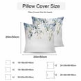 thumbnail image 3 of Waterproof Throw Pillow Covers Set of 2, 16x16 Inch Blue Green Leaves Decorative Pillowcases Outdoor Pillow Slip Cushion Covers Set for Couch Tent Watercolor Spring Botanical Branches, 3 of 7
