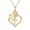 Gold, variant on Rose Heart Cross Pendant Necklace for Women, 925 Sterling Silver Elegant Jewelry, Gift Box Included for Mom
