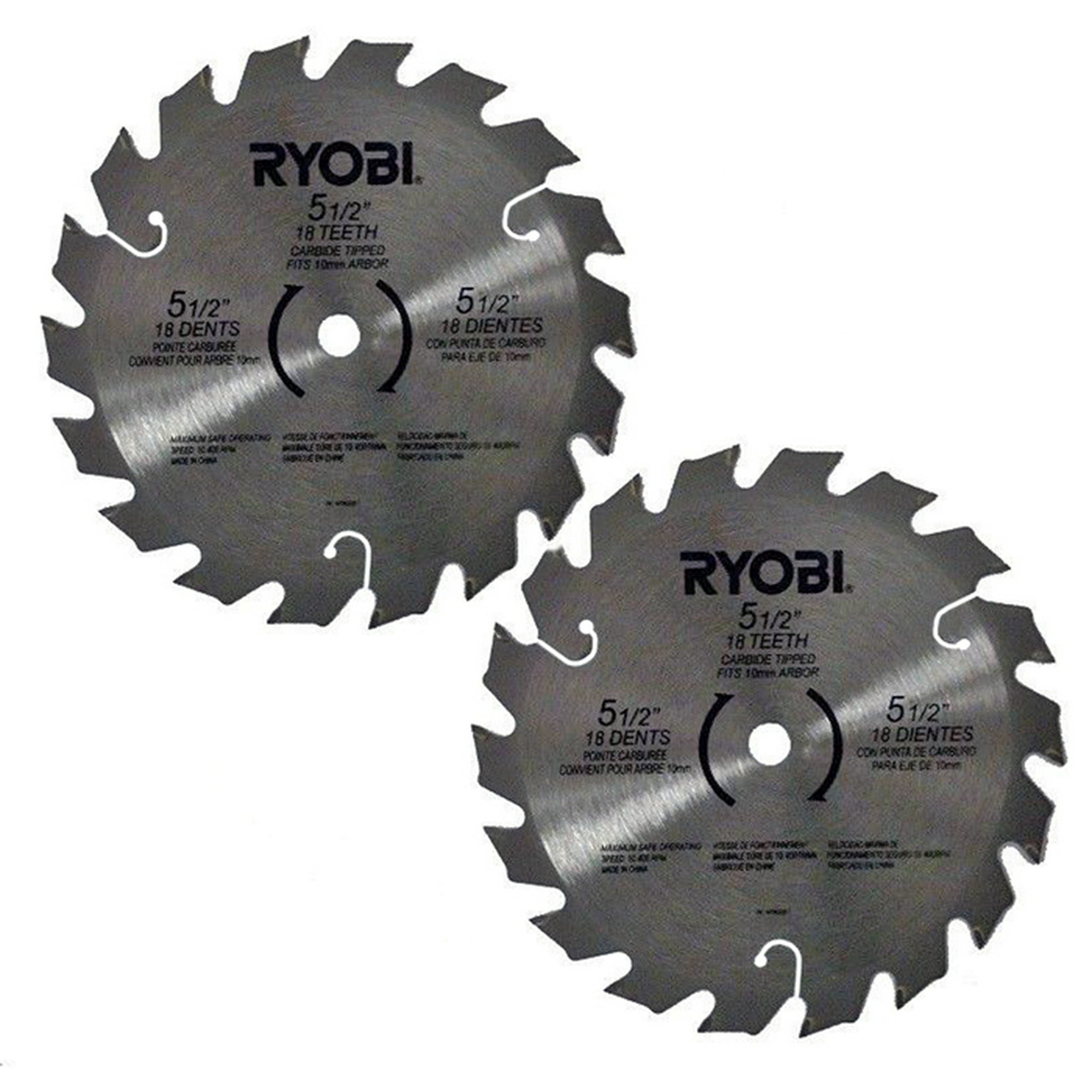 Ryobi RY6202 2 Pack of Genuine OEM Replacement 5 1 2 Circular Saw Blades 6797329 2PK Walmart