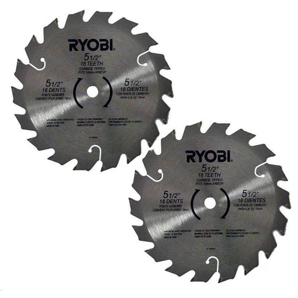Ryobi 2 Pack OEM Replacement 5 1/2" Circular Saw Blades # 6797329-2PK - Walmart.com