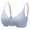 Blue, variant on Front Close Bras for Women - Women's Solid Color Seamless Underwear without Steel Rims Detachable Chest Sagging Wave Pattern Bra Blue M