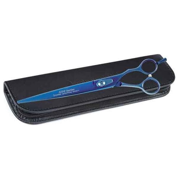 Master Grooming Tools MG 5200 Blue Titanium Straight 8.5In