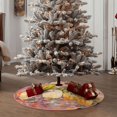 thumbnail image 6 of Kll Fall Colorful Christmas Tree Skirt 30",Party Decorations Farmhouse For Christmas Decorations Holiday Party, 6 of 8