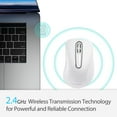 thumbnail image 3 of memzuoix Wireless Mouse, 5 Button 1400 DPI Mobile Optical Mouse, Cordless Laptop Mouse with Nano Receiver, Portable Computer Mice for PC, Desktop, MacBook, White, 3 of 9