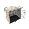 thumbnail image 6 of Cartoon Dog Crate Cover, Various Animals with Their Letters Alphabet Back to Theme, Easy to Use Pet Kennel Cover Small Dogs Puppies Kittens, 7 Sizes, White Pale Taupe and Orange, by Ambesonne, 6 of 6