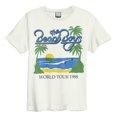 thumbnail image 1 of Amplified - Camiseta 1988 Tour The Beach Boys para Adultos Unisex (Blanco Retro, Azul, Verde), 1 of 2