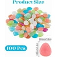 thumbnail image 2 of 100 Pcs Colorful Glow in The Dark Pebbles Glow Pebbles for Fish Pebble for Fish Glow Decor for Garden Fish Aquarium Walkway Driveway Plant Pots Bonsai Yard Garden Walkway Colorful DIY, 2 of 9