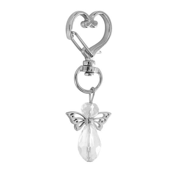 30 Pcs Angel Keychain Souvenir Wedding Gifts Baby Shower Favor Set with Tag Drawstring Candy Bag