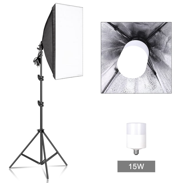 Photography Softbox Lighting Kits 50x70CM Professional Continuous Light System Soft Box For Photo Studio Equipment ,Easy to Use