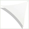 thumbnail image 2 of ColourTree 21' x 21' x 21' White Triangle Sun Shade Sail Canopy Mesh Fabric UV Block & Water Air Permeable - Commercial Heavy Duty - 190 GSM - 3 Years Warranty - Custom Make, 2 of 8
