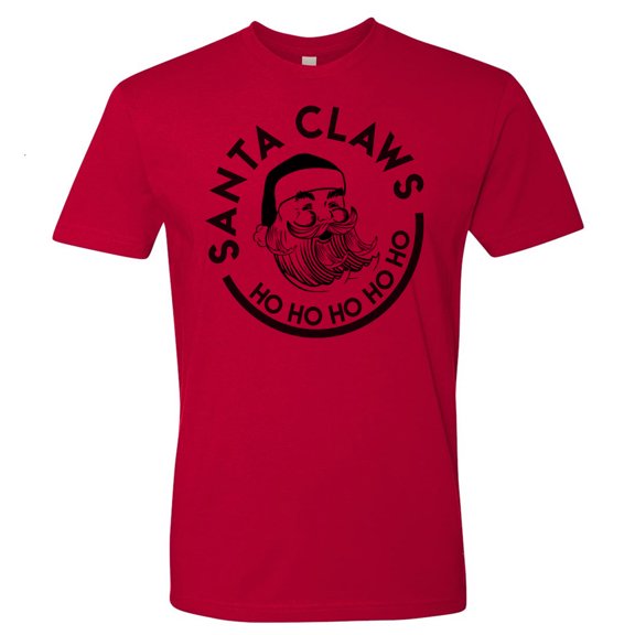 Santa Claws Christmas Shirt Small Red