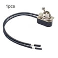 thumbnail image 2 of 1Pc Ac250V 6A On/Off Prewired Standard Toggle Switch with Wire Cable Spst Switch Silver Smile Home, 2 of 8