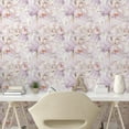 thumbnail image 2 of Ambesonne Peony Peel & Stick Wallpaper for Home, Gentle Petals Love Flowers, 13"x72", Pale Mauve and Persian Orange, 2 of 5