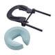 thumbnail image 4 of Almohada para camilla de masaje boca abajo, cojín de apoyo facial premium, cómodo, en forma de U. Azul claro, 4 of 9