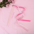thumbnail image 5 of Masteelf 20Pcs Wedding Birthday Party Silk Lace Ribbon with Bells Streamers Wands Fairy Stick (Rose Red), 5 of 8