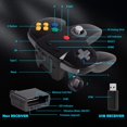 thumbnail image 3 of 2.4 GHz Wireless N64 Switch Online Controller, USB Receiver & N64 Receiver, Compatible with Windows PC iOS Mac Raspberry Pi, N64 / Switch Online/NSO - (Rechargeable) (Plug and Pl, 3 of 7
