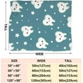 thumbnail image 3 of Yibo Funny Teeth Blanket Flannel Soft and Comfortable Anti-static Bed Sofa Blanket, 3 of 4