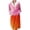 005_Orange, variant on Gifts for Women Robes for Women Fleece House Coat Oversized Kimono Women's Sleepwear Spa Womens Bathrobe Gold