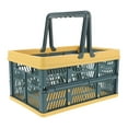 thumbnail image 4 of Worgeous Basket for Groceries Plastic Folding Storage Organizer Blue 1PC, 4 of 6