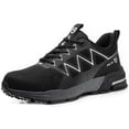 thumbnail image 1 of Zapatos De Seguridad Zapatos de trabajo de construcción para hombres con punta de acero antideslizante para deportes al aire libre (46 negro) Ehuebsd Para Estrenar, 1 of 9