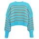 thumbnail image 2 of Top de Manga Larga Gibobby suelto Suéter con cuello redondo para Mujer elegante y versátil Aqua XL, 2 of 3