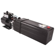 Dawot Hydraulic Pump Unit 4 Gallon Single Phase Hydraulic Power 220V 3450rpm Electric Hydraulic Pump 2HP Portable Dump Trailer Pump Hydraulic Car Lift for Car Lifting Platforms