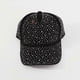 thumbnail image 2 of Adjustable Breathable Rhinestone Baseball Cap Bling Sequins black, 2 of 2