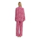 thumbnail image 2 of GLOBAL Conjunto de Pijama de Franela para Mujer, Pijama 100% Algodón para Mujer, Ropa de Estar por Casa, Manga Larga, Botón, Cordón en la Cintura, Ropa de Dormir Cálida, Rayas de Cebra Rosa XS, 2 of 6