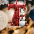 thumbnail image 4 of NWOKYZGH Letter Ornaments Christmas Tree Decoration Personalized Snowman Monogram Initial Letter M Alphabet for Tree DIY Craft Christmas Ornament, 4 of 5