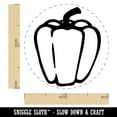 thumbnail image 2 of Sweet Bell Pepper Rubber Stamp for Scrapbooking Crafting Stamping - Medium 1 Inch, 2 of 7