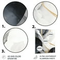 thumbnail image 3 of Designart "Harmony of Marble Black and Gold I" Abstract Marble Metal Wall Decor, 3 of 5