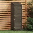 thumbnail image 1 of vidaXL Garden Shed Anthracite 55x52x174.5 cm Solid Wood Fir, 1 of 1