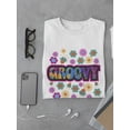 thumbnail image 3 of Floral Groovy T-Shirt Men -Image by Shutterstock, Male Medium, 3 of 4