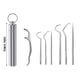 thumbnail image 5 of Fiudx Kit de Limpieza Dental, Herramientas de Higiene Bucal de Acero Inoxidable, Juego de Palillos Portátiles, Diseño Resistente a Rayones, Artículos Esenciales de Viaje, Solución de Cuidado Personal, 5 of 5